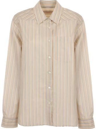 Philosophy di Lorenzo Serafini Gestreept blouse - Beige