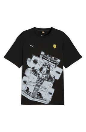 Puma Scuderia Ferrari Premium Graphic T-Shirt in Puma Black at Nordstrom, Size Large