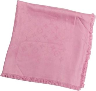 Louis Vuitton Pre-owned Scarves, female, Pink, Size: ONE SIZE Pre-owned Vintage Shawl