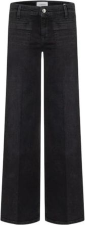 Cambio Tess Wide Jeans - Dames - Loose Fit Jeans - Zwart - XL - Katoen - Jeans