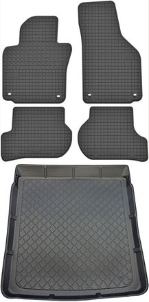OEM Volkswagen Passat B6 Sed&aacute;n De 2005 A Octubre De 2009. Juego De Alfombrillas De Goma Para Coche Y Alfombrilla Para Maletero