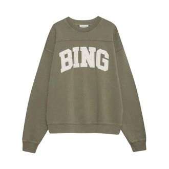Anine Bing Sweatshirts, female, Green, M, Trenton Sweatshirt
