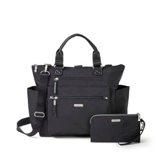 Baggallini Womens 3-in-1 Convertible Tote Backpack with RFID Wristlet
