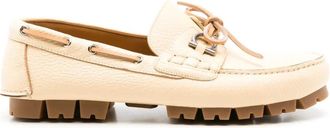 Ferragamo Ferragamo Injected Rock Leather Loafers