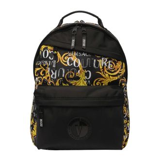 Versace Jeans Couture Backpacks, male, Black, ONE SIZE, Black Backpack Stylish 74Ya4B70Zs588G89