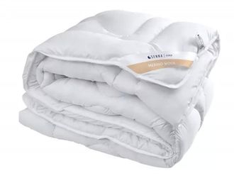 OEM Edred&oacute;n Para Todas Las Estaciones 135x200 Lana Merino Senna Home Blanco