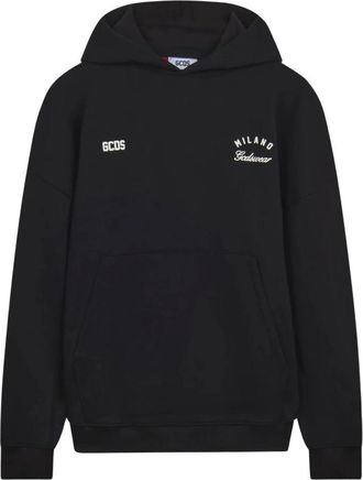 GCDS Felpa con cappuccio a righe - - Sweatshirts & Hoodies - Uomo - Nero - L