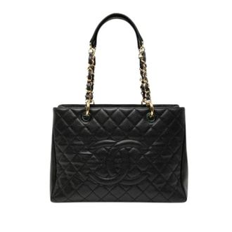 Chanel Pre-owned Grand Shopping Tote - Dames - Pre-owned - Zwart - Maat: ONE Size Leer