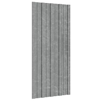 vidaXL Panel De Techo 12 Uds. Plateado 100 X 45 Cm Acero Galvanizado Vidaxl
