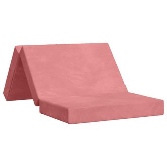 vidaXL Sof&aacute; Cama Plegable 100 X 67 X 45 Cm Rosa Vidaxl