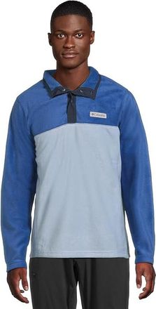 Columbia Steens Mountain Half Snap II Mens Jacket Ripple Blue/Mtn Blue : 2XL, Fleece/Nylon/Polyester