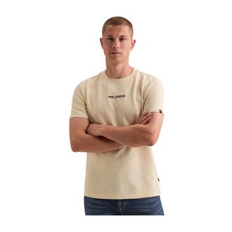 PME Legend Flat Waffle Jersey T-shirt - Heren - Tops - Beige - Maat: 2XL Jersey