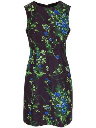 Carolina Herrera Abito a fiori - Nero