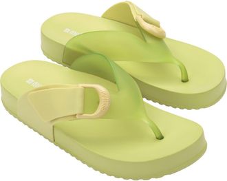 Melissa Cozy Water Resistant Platform Flip Flop in Green at Nordstrom, Size 10