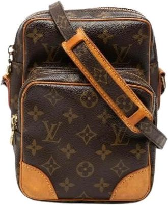 Louis Vuitton Pre-owned Monogram Schoudertas - Dames - Vintage Schoudertas - Bruin - ONE Size - Leer - Vintage