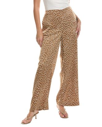 Kenneth Cole Polka Dot High-Rise Waist Wide Leg Pant