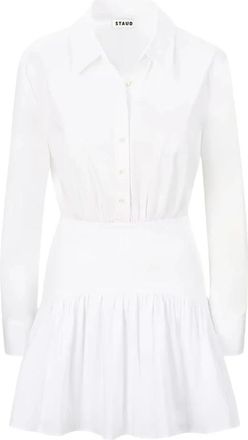 Staud Shirt Dresses, female, White, 2XS, Rocco Mini Dress