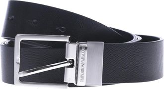 Emporio Armani Belts, male, Black, Size: ONE SIZE Reversible Leather Belt
