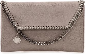 Stella McCartney Falabella Portemonnee - Dames - Clutches - Grijs - ONE Size - Polyester - Tassen