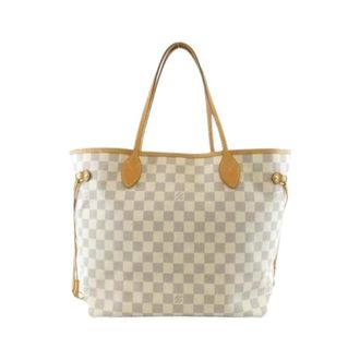 Louis Vuitton Pre-owned Neverfull Damier Azur Tote Bag - Pre-owned - Mujer - Beige - ONE SIZE