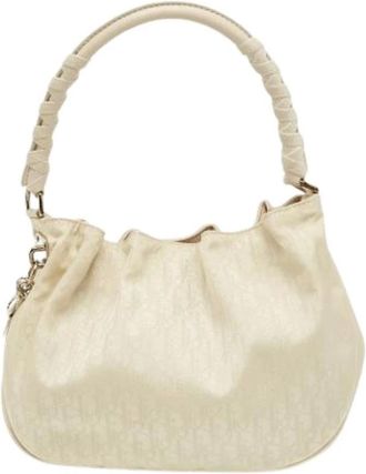 Dior Pre-owned Handbags, female, White, Size: ONE SIZE Pre-owned Nylon Handbag