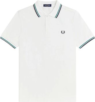 Fred Perry Hombre, Camisetas, Blanco, Talla: L