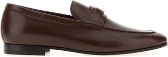 Valentino Garavani Brown Logo Loafers
