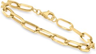 Canaria Canaria 10kt Yellow Gold Paper Clip Link Bracelet
