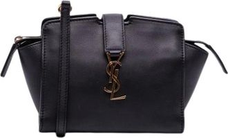 Saint Laurent Pre-owned Cross Body Bags, female, Black, Size: ONE SIZE Pre-owned Crossbody Bag
