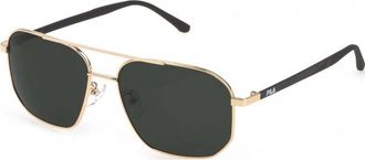 Fila Mens SFI300V-58300P SFI300V 58 58300P Sunglasses - Gold - One Size
