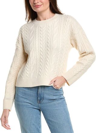 English Factory Crewneck Cable Wool-Blend Sweater