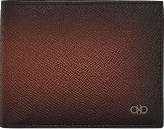 Ferragamo two-tone Gancini wallet - Brown