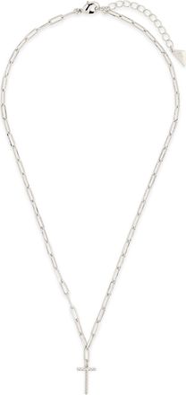 Sterling Forever Braided Initial Pendant Necklace