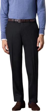 Brooks Brothers Travel Twill Broek - Heren - Nette broeken - Zwart - W32 - Wol - Broeken