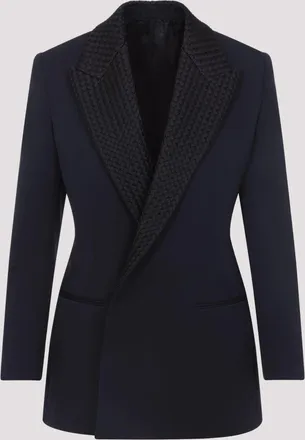 Bottega Veneta Tuxedo-jasje van Bottega Veneta met intrecciato-kraag