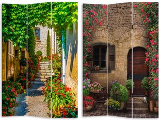 Vacchetti Paravento Estampado De 3 Paneles Con Flores 120,6x2,5xh180,6x2,5xh180