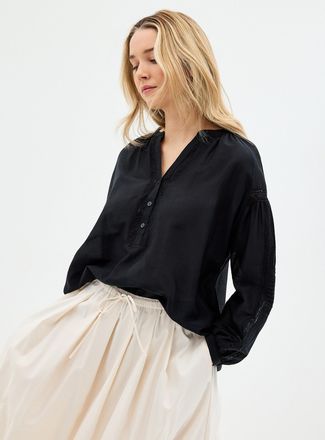 Contemporaine Womens Oversized broderie anglaise blouse