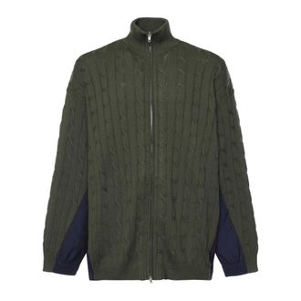 Balenciaga Light Jackets, male, Green, Size: XL Hybrid Jacket