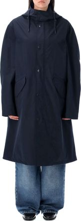 A.P.C. Mens Antonin Parka - Dark Blue Cotton - Size Medium