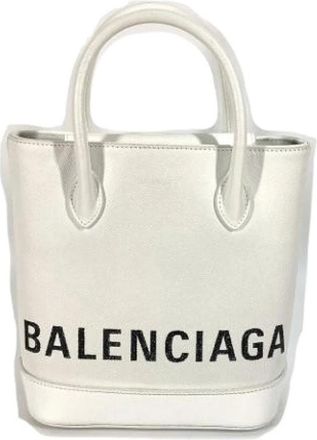Balenciaga Pre-owned Bucket Bags, female, White, Size: ONE SIZE Pre-owned Vintage Bucket Bag