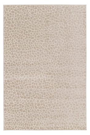 AFK Living Alfombra ultrasuave con efecto esculpido beige 120 x 170 cm