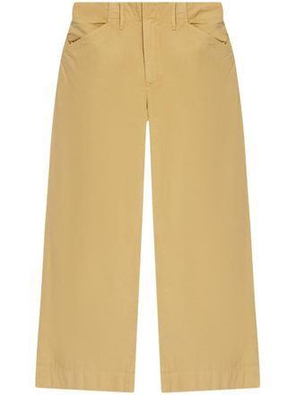 Rag & Bone cotton-twill cropped trousers - women - Cotton - 6 - Neutrals