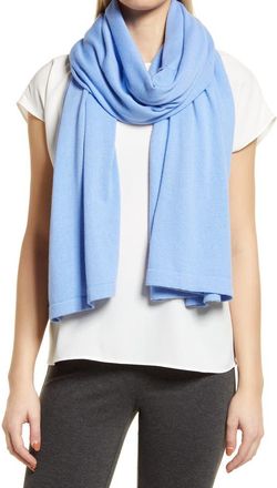 Nordstrom Transitional Knit Travel Wrap in Blue Cornflower at Nordstrom