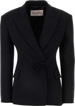 Valentino Garavani Womens Black Wool Blazer - Size EU 36 (Womens)