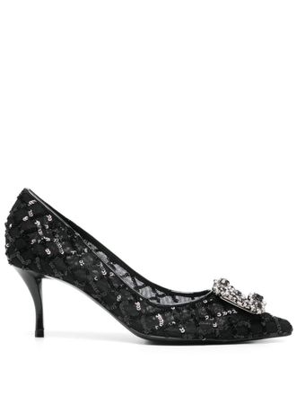Roger Vivier Bloem Strass Hakken