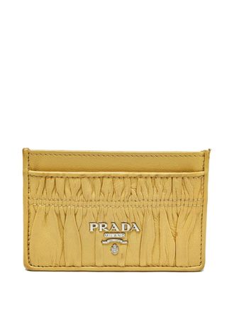 Prada leather card holder - Yellow