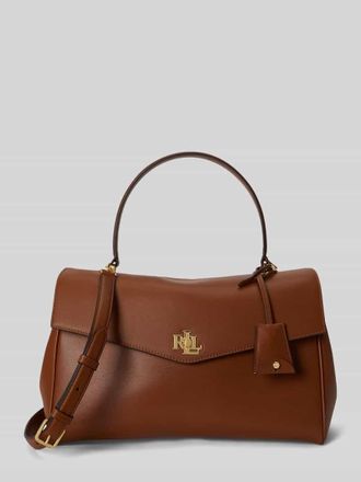 Lauren Ralph Lauren Henkeltasche aus echtem Rindsleder Modell FARRAH in Cognac, Gr&ouml;&szlig;e 1