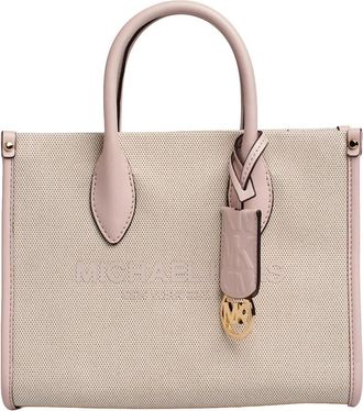 Michael Kors Signature Logo Crossbody Tas Mirella - Dames - Handtassen - Beige - ONE Size - Tassen