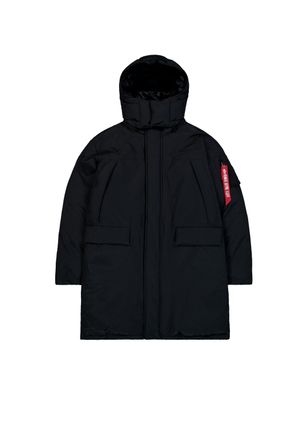 Alpha Industries Parka ALPHA INDUSTRIES Puffer Parka, Herren, Gr. XXL, schwarz, Obermaterial: 60% Baumwolle, 40% Nylon, Futter: 100% Nylon, F&uuml;llung: 100% Polyester, Ja