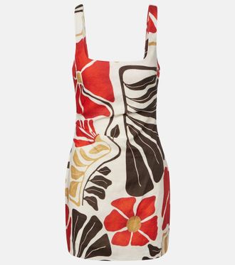 Sir. Vestido corto Julietta de lino floral